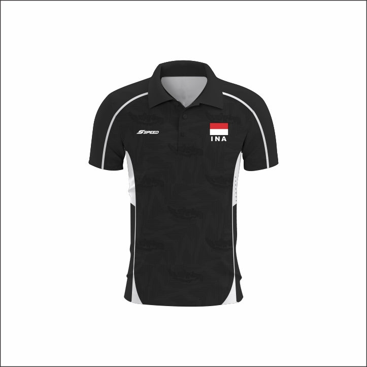 SEA V CUP 26 - Poloshirt Issue Indonesia National Volleyball Team - Black