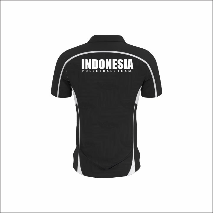 SEA V CUP 26 - Poloshirt Issue Indonesia National Volleyball Team - Black