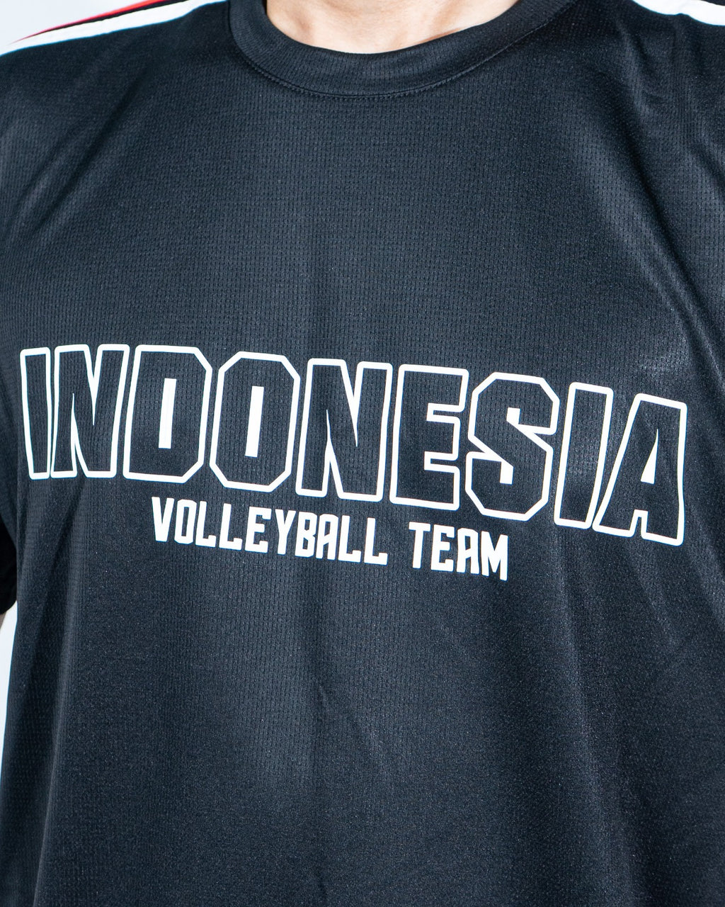 AVC 26 - Casual Jersey Indonesia National Volleyball Team - Black