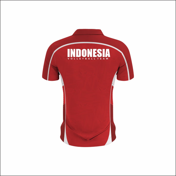 SEA V CUP 26 - Poloshirt Issue Indonesia National Volleyball Team - Red