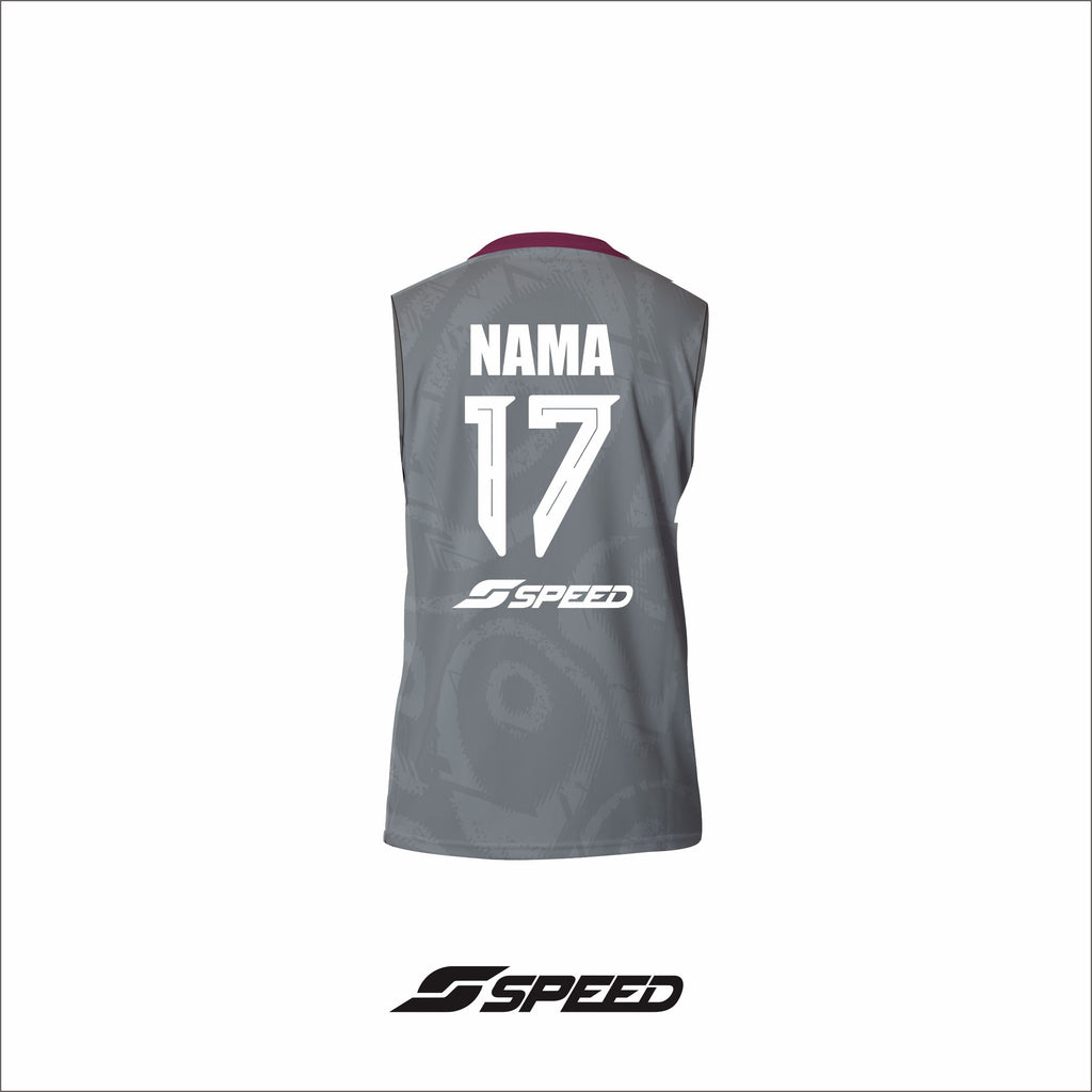 AVC 26 - Training Jersey Indonesia National Volleyball Team Continental - Grey