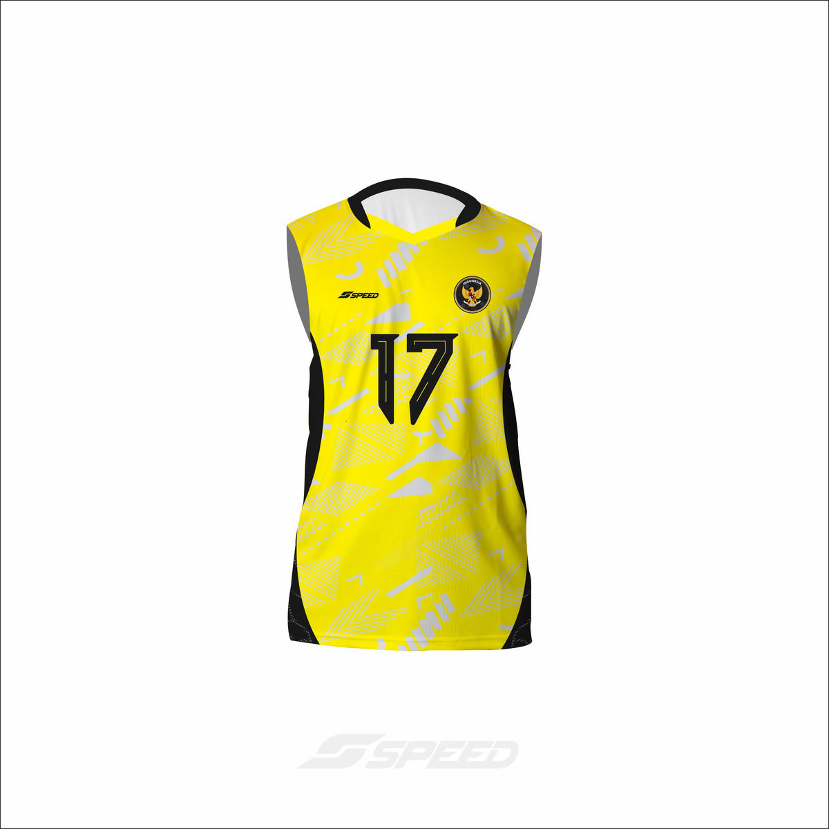 AVC 26 - Training Jersey Indonesia National Volleyball Team Continental - Kuning