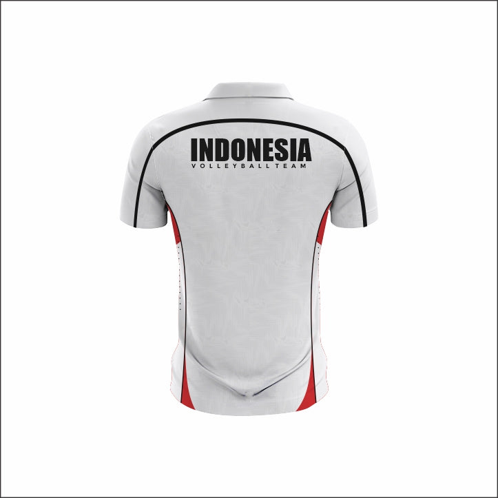 SEA V CUP 26 - Poloshirt Issue Indonesia National Volleyball Team - White