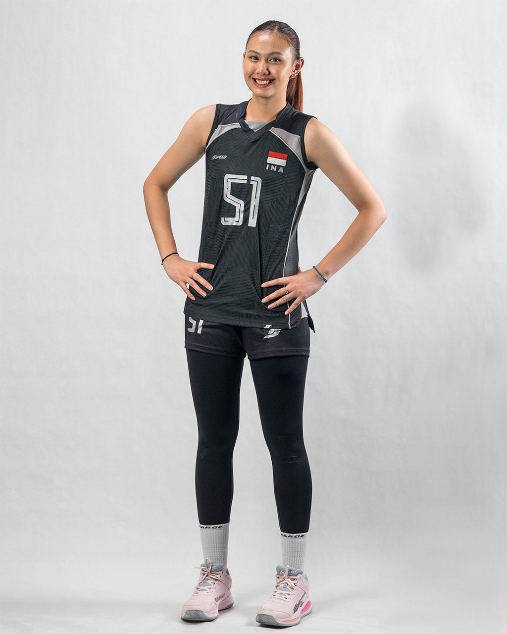 AVC 26 - Player Issue Indonesia National Volleyball Team - Black